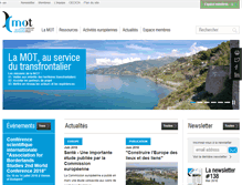 Tablet Screenshot of espaces-transfrontaliers.org
